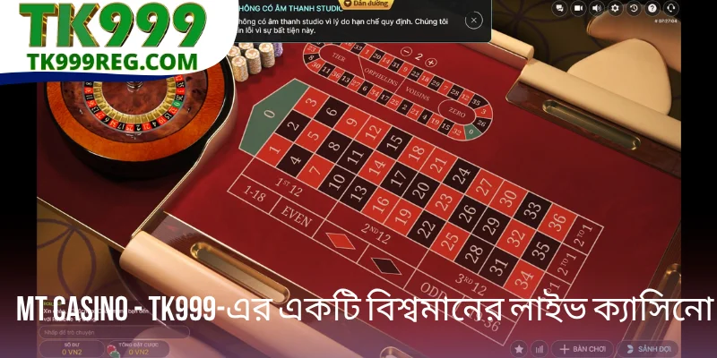 MT Casino - TK999-এর একটি বিশ্বমানের লাইভ ক্যাসিনো